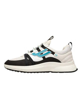 Load image into Gallery viewer, Bally Damon 6301540 Men&#39;s Black &amp; White Suede Panel Low-Top Sneakers MSRP $720
