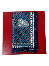 Load image into Gallery viewer, Baccarat 2809051 Ladies Louxor Twillsilk Maxi Tie Blue Scarf MSRP $290
