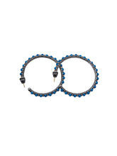 Load image into Gallery viewer, Konstantino Sterling Silver, 18K Gold and Turquoise Earrings SKMK3014-137 MSRP $610
