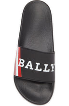 Load image into Gallery viewer, NEW Bally Simon 6234034 Men&#39;s Black Logo Rubber Sandals MSRP $195
