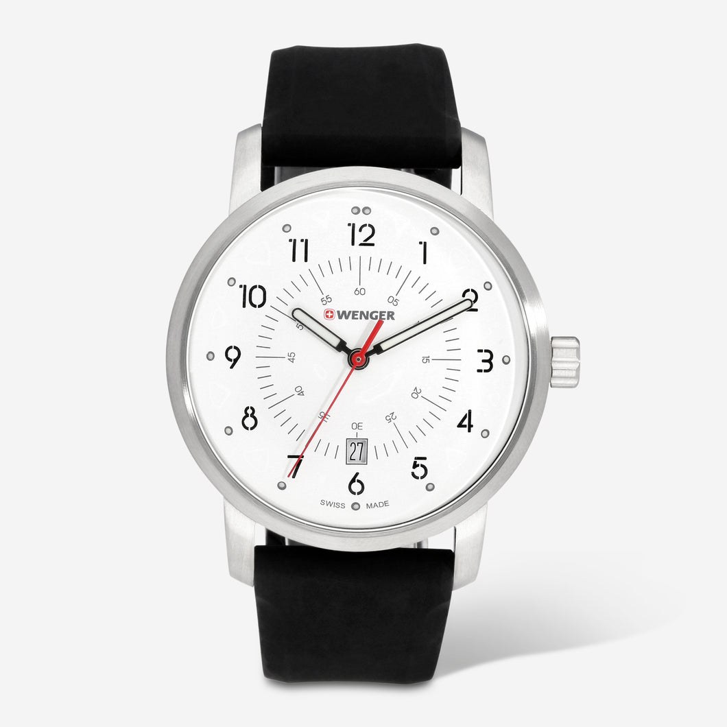 Wenger Swiss Army Ladies 01.1641.113 Avenue White Dial Watch 42mm MSRP $190