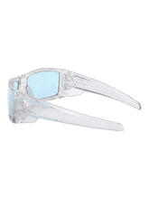 Load image into Gallery viewer, Oakley Gascan 9014-5560 Men's Matte Clear w/Light Blue Sunglasses MSRP $237
