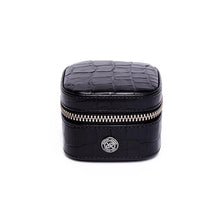 Load image into Gallery viewer, Rapport London Director's Range Leather Small Stud Box in Black - D335
