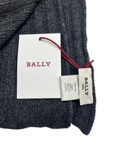 Load image into Gallery viewer, Bally 6240322 Men&#39;s Anthracite Knit Wool Scarf MSRP $215
