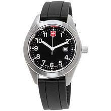 Load image into Gallery viewer, NEW VICTORINOX Garrison Black Dial Silicone Strap Ladies Watch 26033CB MSRP $120
