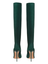 Load image into Gallery viewer, Bally Barbra 6304225 Women&#39;s Deep Emerald Knee High Leather Boots Size 8.5 MSRP $1850

