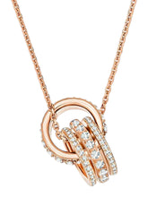 Load image into Gallery viewer, Swarovski Further 5419853 Crystal Rose Gold Tone Pendant MSRP $199
