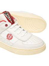 Load image into Gallery viewer, Bally Riweira 6304692 Men's White/Lipstick Leather Sneakers MSRP $685
