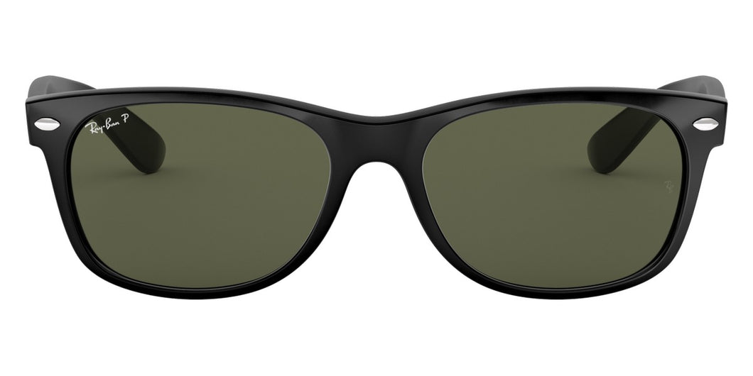 NEW RAY-BAN Men's Wayfarer Classic Black Polarized Sunglasses RB2132 901/58 $201
