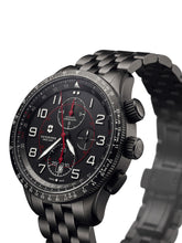 Load image into Gallery viewer, Victorinox Airboss Mach 9 241742 Men's Black Automatic Chronograph 45 mm Watch
