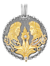 Load image into Gallery viewer, Konstantino Gemini Carved Zodiac with Diamond and Chain MEKJ625-109 MSRP $2105
