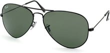 Load image into Gallery viewer, Ray-Ban RB3025 L2823 Polished Black Aviator Classic G-15 Green 58-14-135
