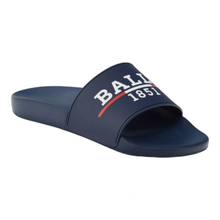 Load image into Gallery viewer, Bally Samuel Men&#39;s 6238703 Ink Rubber Pool Slide Sandals MSRP $195 NEW
