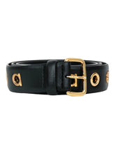 Load image into Gallery viewer, Salvatore Ferragamo Women's 677343 Gancini Black Leather Belt Size 95 MSRP $420
