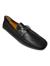 Load image into Gallery viewer, Bally Drulio 6211255 Men&#39;s Black Perforated Leather Loafers Size 13 MSRP $475
