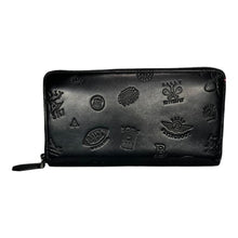 Load image into Gallery viewer, Bally Balen 6216539 Travel Wallet Black Calf Embossed Leather MSRP $780
