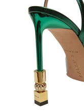 Load image into Gallery viewer, Bally Tatjana 6304387 Ladies Deep Emerald Leather 105mm Pumps MSRP $1200
