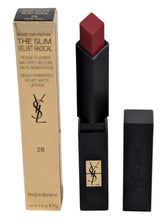 Load image into Gallery viewer, Yves Saint Laurent Rouge Pour Couture The Slim Velvet Radical 28 Lipstick
