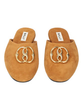 Load image into Gallery viewer, Bally Gylon 6304027 Women's Deserto Suede Leather Slippers Size 7.5 MSRP $750
