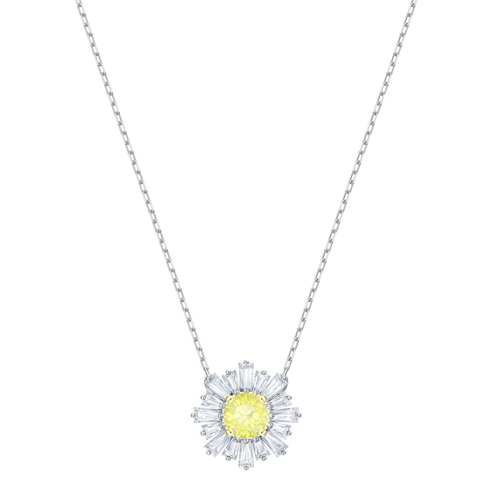 Swarovski Sunshine 5459588 Rhodium-Plated & Crystal Pendant Necklace MSRP $149