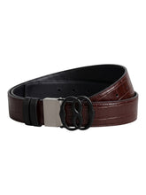 Load image into Gallery viewer, Bally 6305666 Emblem Brown/Black Reversible Cut-To-Size Leather Belt EU110/US 44
