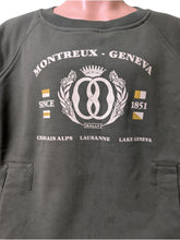 Load image into Gallery viewer, Bally 6304104 Green Squad Montreux-Geneva Graphic Sweatshirt MSRP $460

