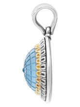 Load image into Gallery viewer, Konstantino Dome Silver 18k Blue Spinel MOP Pendant &amp; Chain MEKJ732-628 MSRP $830
