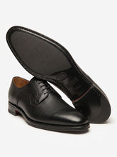 Load image into Gallery viewer, Bally Scrivani 6231321 Men's Black Grained Leather Derby Shoes MSRP $1260
