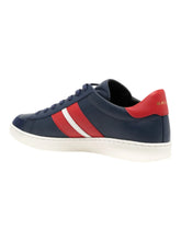 Load image into Gallery viewer, Bally Thiago 6309515 Marine Calf Plain Low-Top Leather Sneaker MSRP $560
