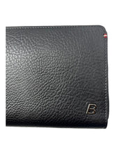 Load image into Gallery viewer, Bally Balen 6218473 Travel Wallet Black Calf Grained Leather MSRP $720
