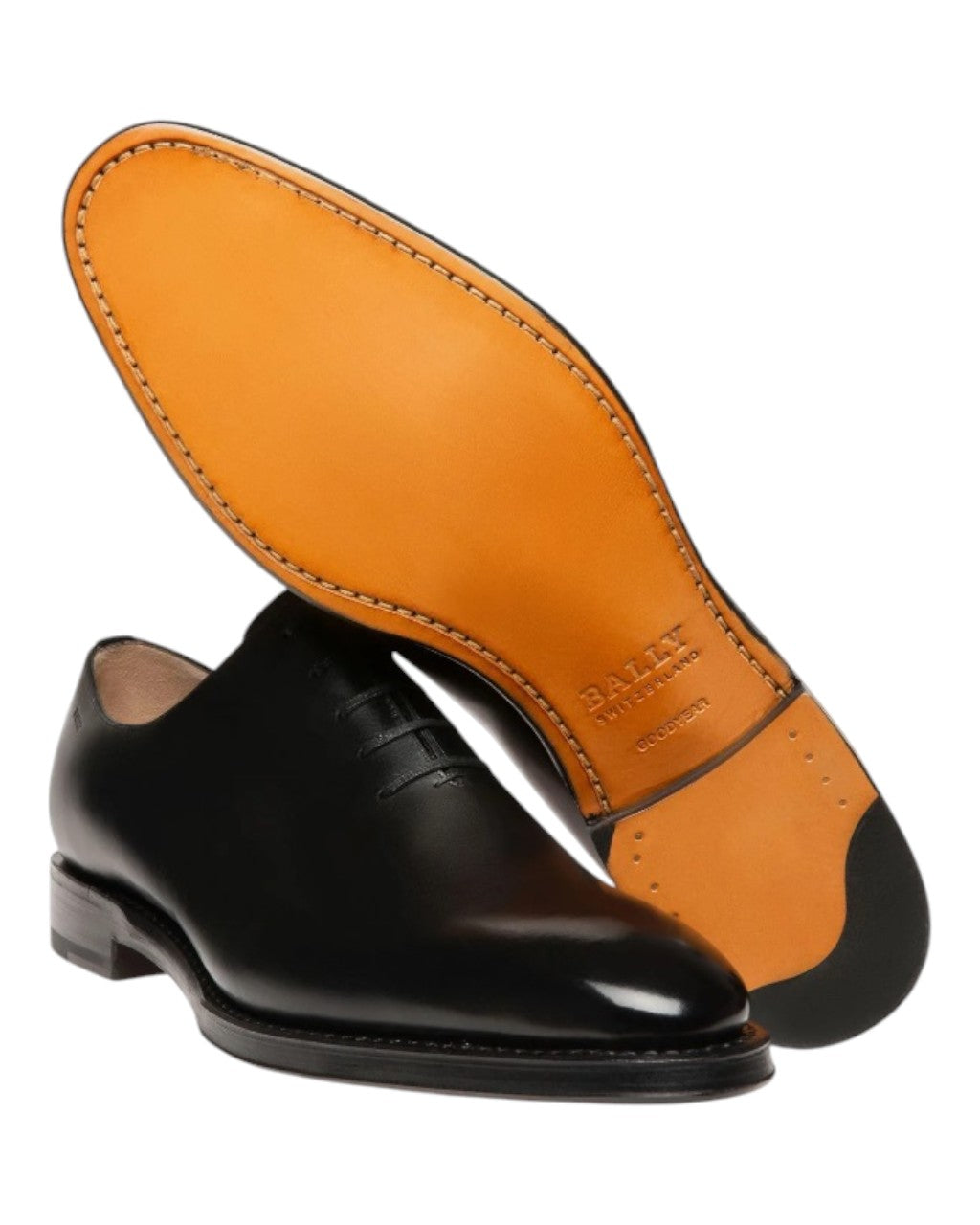 Bally Oxford men black shoes Size 8.5 Bally Scolder 6223074 Mens Black Calf Shiny Leather Oxford  main image 2