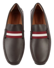 Load image into Gallery viewer, Bally Waltec 6230207 Men&#39;s Chocolate Calf Plain Leather Loafers MSRP $620

