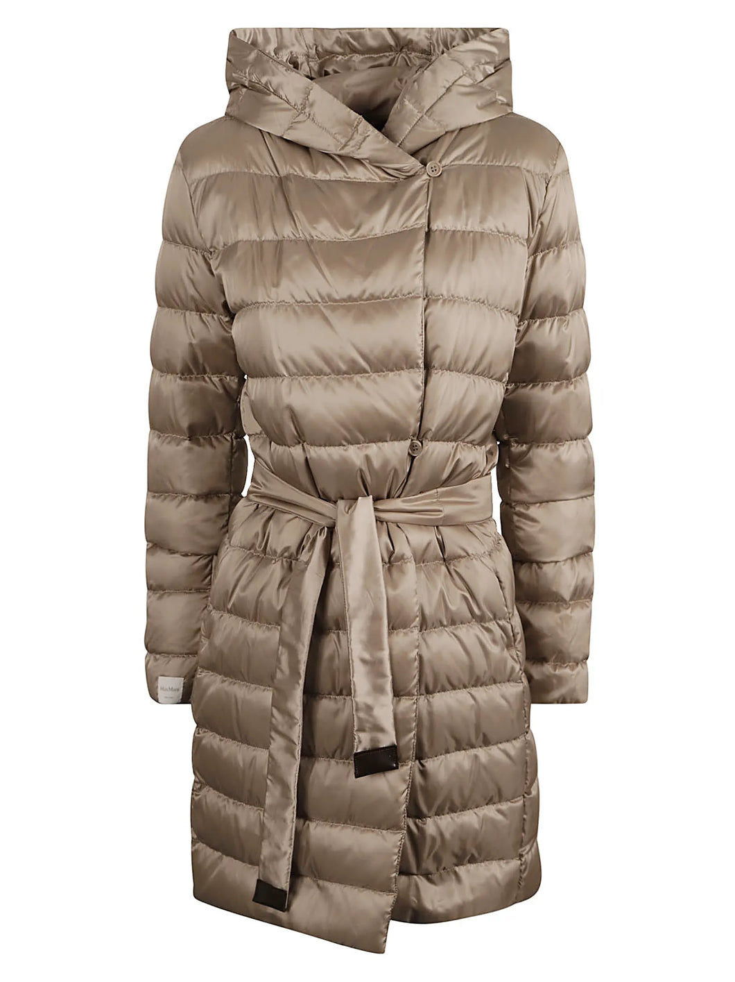 MAX MARA Women's Novef Beige Reversible Padded Long Coat MSRP $1495