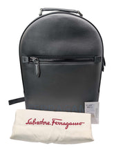 Load image into Gallery viewer, Salvatore Ferragamo Men's 704181 Black Leather Backpack MSRP $2300
