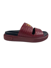 Load image into Gallery viewer, Bally Jym 6300468 Men's Heritage Red Leather Slides MSRP $450
