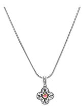 Load image into Gallery viewer, Konstantino Dome Silver 18k Gold &amp; Corundum Pendant &amp; Chain MEKJ731-538 MSRP $280
