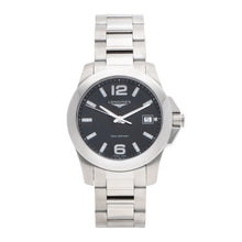 Load image into Gallery viewer, Longines L33774586 Women&#39;s Conquest Quartz Black Dial 34 mm Watch MSRP $825
