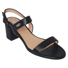 Load image into Gallery viewer, Bally Carlas 6234126 Women&#39;s Black Lamb Leather Heeled Sandals MSRP $695
