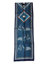 Load image into Gallery viewer, Baccarat 2809051 Ladies Louxor Twillsilk Maxi Tie Blue Scarf MSRP $290
