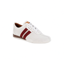 Load image into Gallery viewer, Bally Frenz Men&#39;s 6233822 White Perforated Leather Sneakers MSRP $535 NEW

