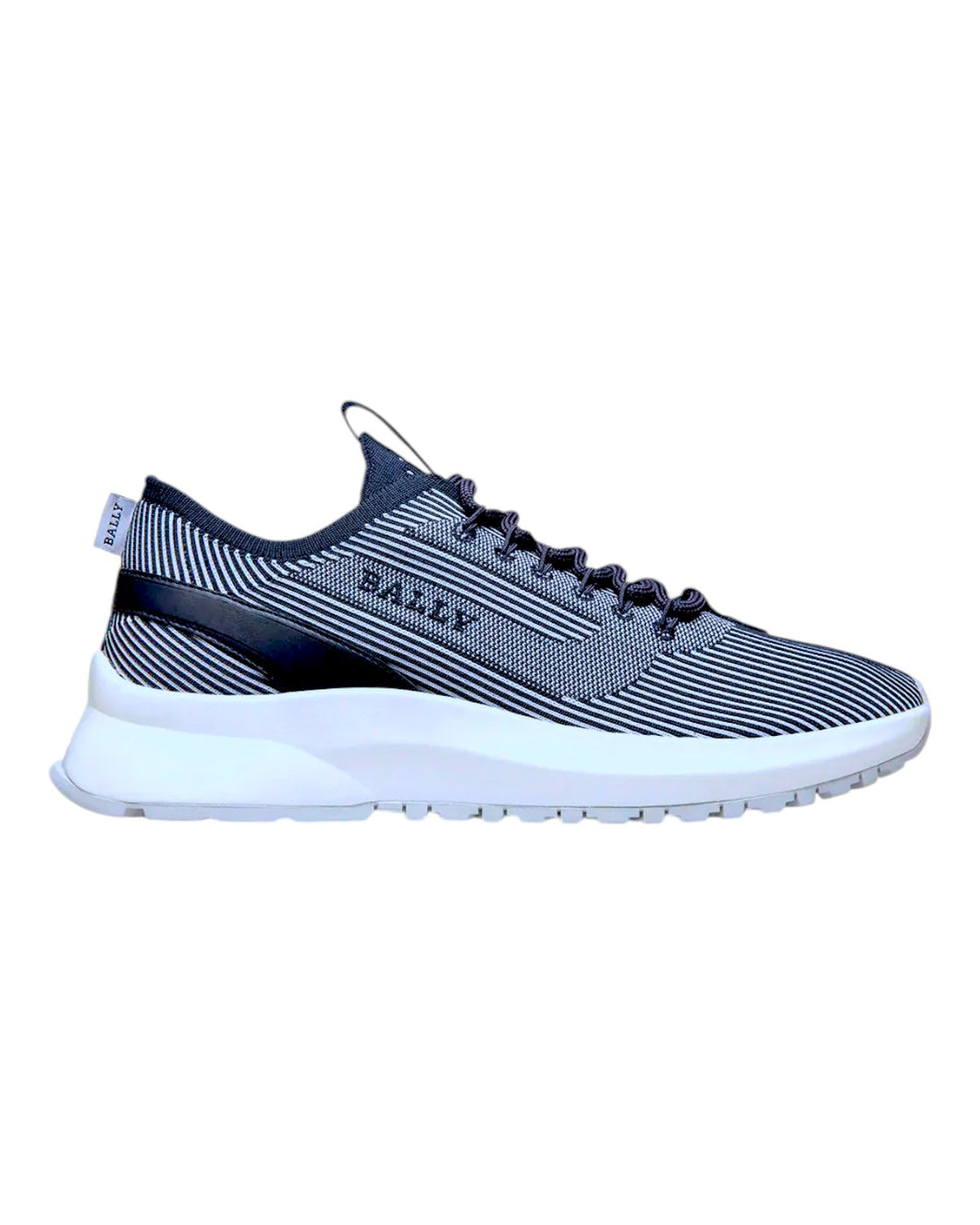 Bally Dean 6303305 Men's Dusty White/Midnight Fabric & Leather Size 11 MSRP $580