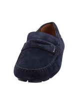 Load image into Gallery viewer, Bally Palven 6308940 Men's Peacoat Suede Leather Penny Loafers MSRP $690
