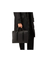 Load image into Gallery viewer, Bally 6235377 Elter Black Leather Business Bag MSRP $1880
