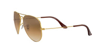 Load image into Gallery viewer, Ray-Ban RB3025 001/33 Polished Gold Aviator Classic B-15 Brown 55-14-135
