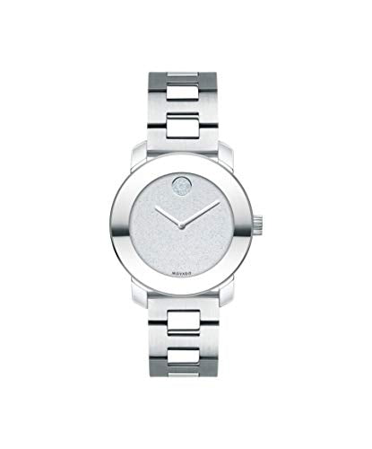 Movado Bold Women's 3600568 Trend Stainless Steel Silver Dial Bracelet Quartz Watch 30mm MSRP $795