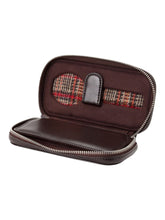 Load image into Gallery viewer, Wolf 1834 WM Brown 2 Piece Watch Zip-Case Brown - 800707
