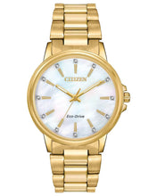 Load image into Gallery viewer, Citizen FE7032-51D Chandler Ladies MOP Dial Bracelet 37mm Watch MSRP $325
