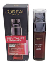 Load image into Gallery viewer, L'Oreal Revitalift Laser Renew Refining Anti Ageing Serum 1oz /30ml
