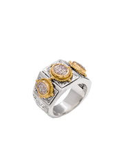 Load image into Gallery viewer, Konstantino Classic Sterling Silver 18k Yellow Gold &amp; Diamond Ring DMK1803-109
