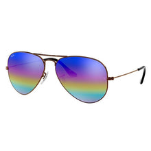 Load image into Gallery viewer, Ray-Ban RB3025 9019/C2 Bronze-Copper Aviator Rainbow Flash Mirror 62-14
